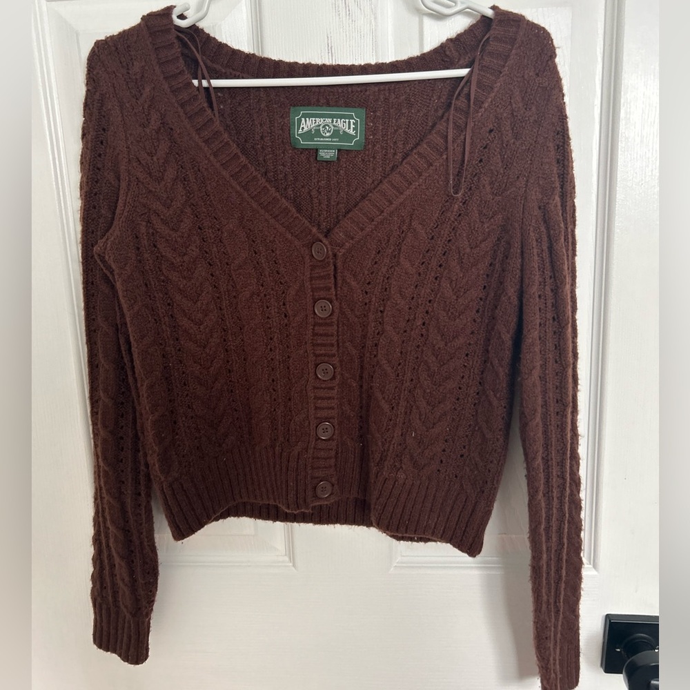 American Eagle Outfitters Women's Chocolate Cardigan